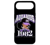 Carcasa para iPhone Air Acuario 1982 Reina Rasgos del Zodiaco Afro Diva Cumpleaños