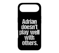 Carcasa para iPhone Air Adrian no Juega Bien con los demás - Funny Sarcastic