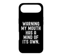 Carcasa para iPhone Air advirtiendo Que mi Boca Tiene una Mente de su Propio Sarcástico Witty
