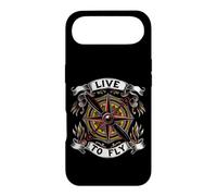 Carcasa para iPhone Air Airplane Pilot Live To Fly Aviation Compass Art
