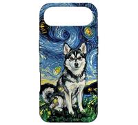 Carcasa para iPhone Air Alaskan Klee Kai Noche Estrellada Linda Obra de Arte Amante de los Perros