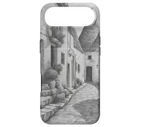 Carcasa para iPhone Air Alberobello Bari Apulia Italia Viajes Dibujo lápiz Vintage