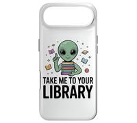 Carcasa para iPhone Air Alien Book Lover Llévame a tu Biblioteca Lectura de Ciencia ficción