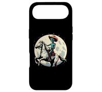 Carcasa para iPhone Air Alien Cowboy On A Horse - Vintage Alien UFO Conspiración Amante