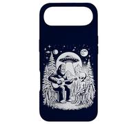 Carcasa para iPhone Air Alien UFO Bigfoot Meetup, Bigfoot Tocando la Guitarra en el Bosque