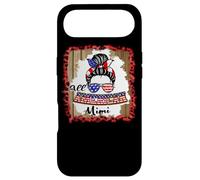 Carcasa para iPhone Air All American Mimi Patriotic Messy Bun USA Flag 4th of July