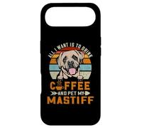 Carcasa para iPhone Air All I Want Is To Drink Coffee and Pet My Dog Mastiff Puppy