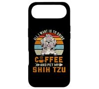 Carcasa para iPhone Air All I Want Is To Drink Coffee and Pet My Dog Shih Tzu Puppy
