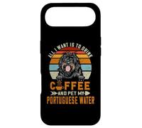 Carcasa para iPhone Air All I Want Is To Drink Coffee Pet My Dog Portuguese Water