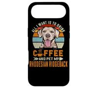 Carcasa para iPhone Air All I Want Is To Drink Coffee & Pet My Rhodesian Ridgeback