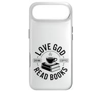 Carcasa para iPhone Air ¡Ama a Dios, Bebe café, Lee Libros!