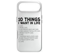 Carcasa para iPhone Air Amante de Coches Divertido - Diez Cosas Que Quiero en la Vida Coches