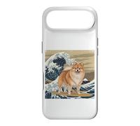 Carcasa para iPhone Air Amante de los Perros pomeranios, japoneses, Kanagawa, surfeando Olas