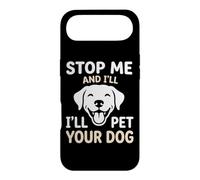 Carcasa para iPhone Air Amante de los Perros Stop Me I'Ll Pet Your Dog Puppy Cuddler