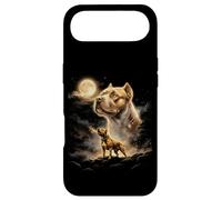 Carcasa para iPhone Air American Bully Howling to The Moon Meme 90s Gráfico Animal