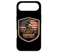 Carcasa para iPhone Air American Embrace The Dirt Bike Rider Motocross Patriot USA