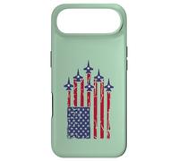 Carcasa para iPhone Air American Flag Patriotic Fighter Jet Airplane Flyover 4th
