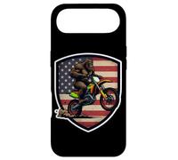 Carcasa para iPhone Air American Sasquatch Riding Dirt Bike Rider Motocicleta Wheelie