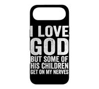 Carcasa para iPhone Air Amo a Dios, Pero Algunos de Sus Hijos se Ponen en mis Nervios Cristo