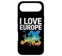 Carcasa para iPhone Air Amo Europa Mapa Ciudades Horizonte Viajes