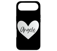 Carcasa para iPhone Air Ángela Rosa Nombre Corazón Amor Mujer Niña Amigo Personalizado