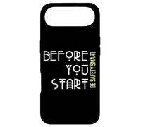 Carcasa para iPhone Air Antes de Empezar a ser Inteligente de Seguridad - Lema de Seguridad