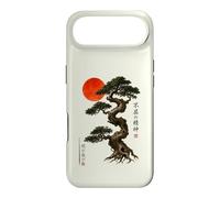 Carcasa para iPhone Air Antiguo Bonsái Árbol Rojo Sol WABI Sabi Zen Arte Japonés