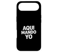 Carcasa para iPhone Air Aqui Mando Yo Divertido Dicho español Envejecido