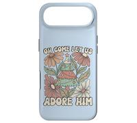 Carcasa para iPhone Air Árbol de Navidad Retro Oh Come Let Us Adore Him Floral