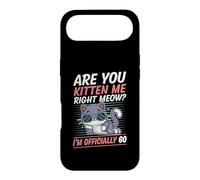 Carcasa para iPhone Air Are You Kitten Me Right Miau Soy Oficialmente 60 Años Gato