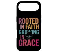 Carcasa para iPhone Air Arraigado en la fe creciendo en la Gracia Cristiano Inspirador