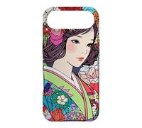 Carcasa para iPhone Air Arte de Anime Kawaii Japanese Vibe Kimono Girl Flowers