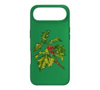 Carcasa para iPhone Air Arte de Contorno Negro de Acebo de Navidad