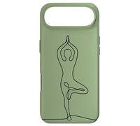 Carcasa para iPhone Air Arte Minimalista de línea de Yoga Pose Yoga - Matcha Green