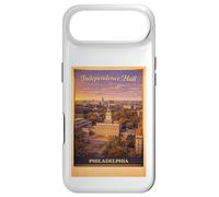 Carcasa para iPhone Air Arte Vintage de Viaje aéreo del Independence Hall de Filadelfia por EE. UU.