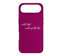 Carcasa para iPhone Air Auto Consciente Humor World Stop I Woke Up Funny Messy Mood Quote