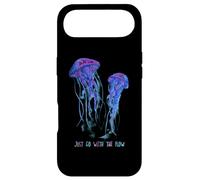 Carcasa para iPhone Air Awesome Cute Underwater Fish Sea Just Go with Flow Jellyfish