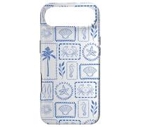 Carcasa para iPhone Air Azul Blanco Conchas Marinas Verano Costa Amalfi Verano Sellos