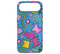 Carcasa para iPhone Air Azul Retro 80s 90s Forma Kawaii Patrón Gráfico