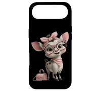 Carcasa para iPhone Air Baby Deer Kawaii Fawn Rosa Leopardo Gafas Retrato Animal