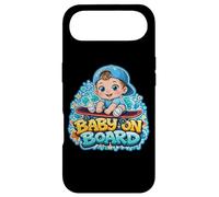 Carcasa para iPhone Air Baby On Board Cute Boy Skateboard Esperando Embarazo Broma