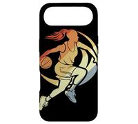 Carcasa para iPhone Air Baloncesto de la Vendimia de la Muchacha Que regatea