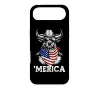 Carcasa para iPhone Air Bandana Barral Racer con la Bandera Estadounidense de Rodeo Cowboy Country