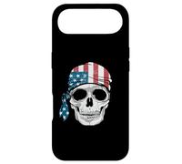 Carcasa para iPhone Air Bandana patriótica de Calavera con Bandera de Estados Unidos para Motociclista rebelde