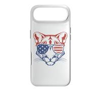 Carcasa para iPhone Air Bandera Americana patriótica del 4 de Julio de Cougar Lion USA