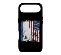 Carcasa para iPhone Air Bandera de Crimea USA Envejecida, Mitad Americana