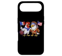 Carcasa para iPhone Air Bandera de Francia y Estados Unidos Raíces
