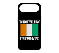 Carcasa para iPhone Air Bandera de país de Costa de Marfil con Texto en inglés I'm Not Yelling