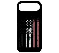 Carcasa para iPhone Air Bandera de Siria angustiada sobre Bandera Americana