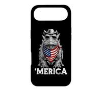 Carcasa para iPhone Air Bandera Estadounidense jurásica de Dinosaurio estegosaurio paleontólogo